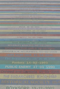 Jim Lambie's Album Pathway at Barrowland Park, Glasgow (detail)